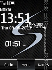 Dark Galaxy S Digital es el tema de pantalla