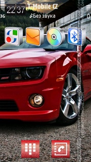 Red Muscle Car theme screenshot