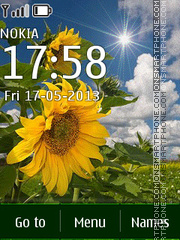 Sunflower tema screenshot