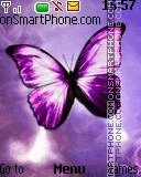 Purple Butterfly tema screenshot