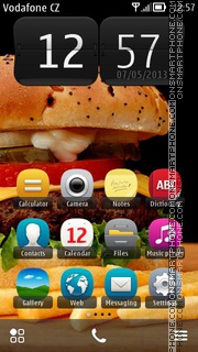 Capture d'écran Burger 02 thème