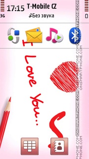 Letter S Love tema screenshot