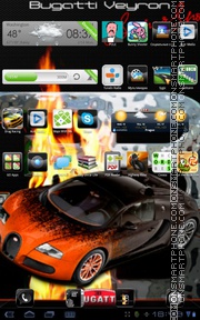 Bugatti Veyron 20 theme screenshot