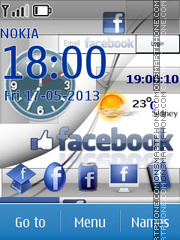 Capture d'écran Facebook Android Live thème
