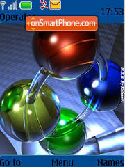 3d Shapes tema screenshot