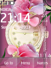 Glamour Clock tema screenshot