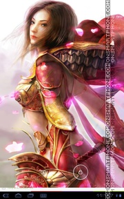 Warrior Girl 01 theme screenshot