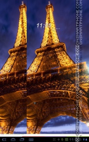 Capture d'écran Eifel Tower thème