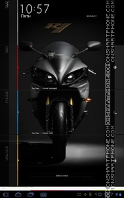 Скриншот темы Yamaha R1 Black