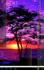 Violet Landscape tema screenshot