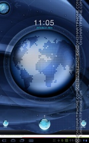 Digital Earth tema screenshot