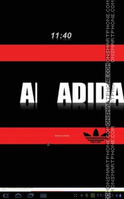 Adidas Red & Black es el tema de pantalla