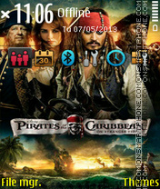 Скриншот темы Pirates of the caribbean 09