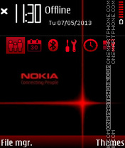 Скриншот темы Red Nokia 06