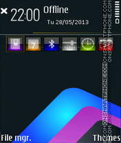 Designer Abstract Stripes tema screenshot