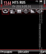 Capture d'écran Red Tape thème