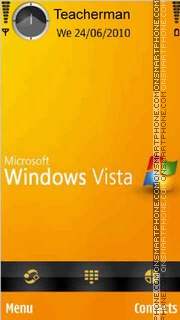 Скриншот темы Orange-Vista