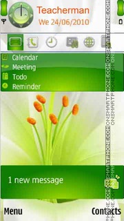 White-Flower tema screenshot