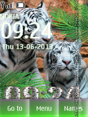 Capture d'écran Bengal Tigers thème