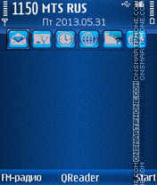 Soft Blue theme screenshot