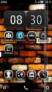 BRICKS tema screenshot