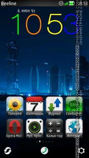 Скриншот темы Night City