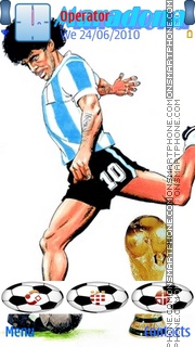 Capture d'écran Maradona thème