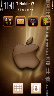 Скриншот темы Apple Brown