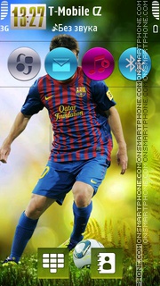 Скриншот темы Messi Green HD v5