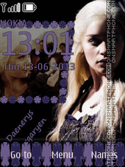 Daenerys Targaryen Theme-Screenshot