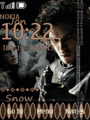 Jon Snow tema screenshot