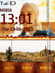 Daenerys Targaryen tema screenshot