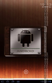 Android Metal & Wood tema screenshot