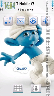 Скриншот темы Smurfs 05