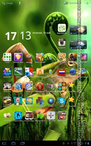 Animated Frog 02 theme screenshot