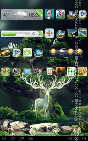 Forest Green 01 tema screenshot