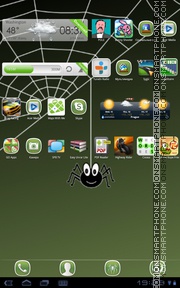Crazy Spider theme screenshot