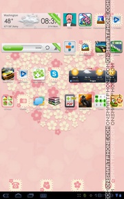 Flower Love tema screenshot