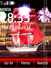 Red Sails St. Petersburg es el tema de pantalla