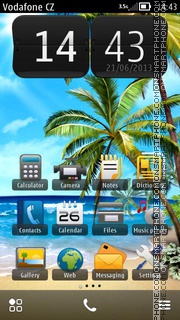 Palm Beach 02 tema screenshot