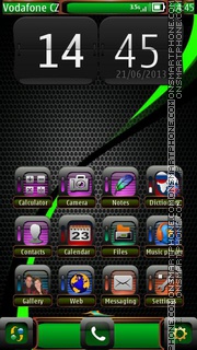 Green Carbon Theme-Screenshot