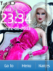 Glamour doll tema screenshot