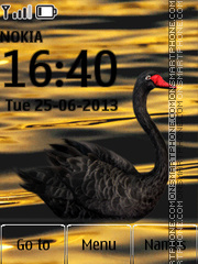 Black Swan tema screenshot
