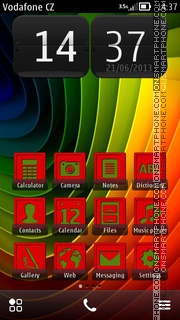 3D Grafix Hybrid v5 es el tema de pantalla