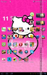 Hello Kitty 47 theme screenshot