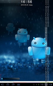 Скриншот темы 3D Android