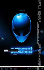 Скриншот темы Blue Alienware