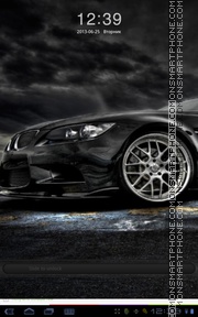 Скриншот темы Black BMW 07