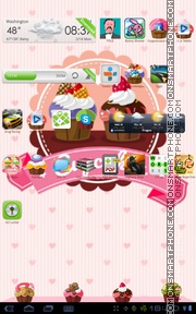 Cupcakes tema screenshot