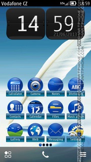 Feathers Touch HD theme screenshot